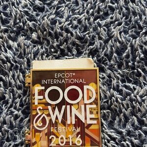 WDW Epcot Food and Wine Festival 2016 Figment Pin Mint on Card Limited Release